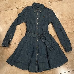 Ralph Lauren girls denim dress